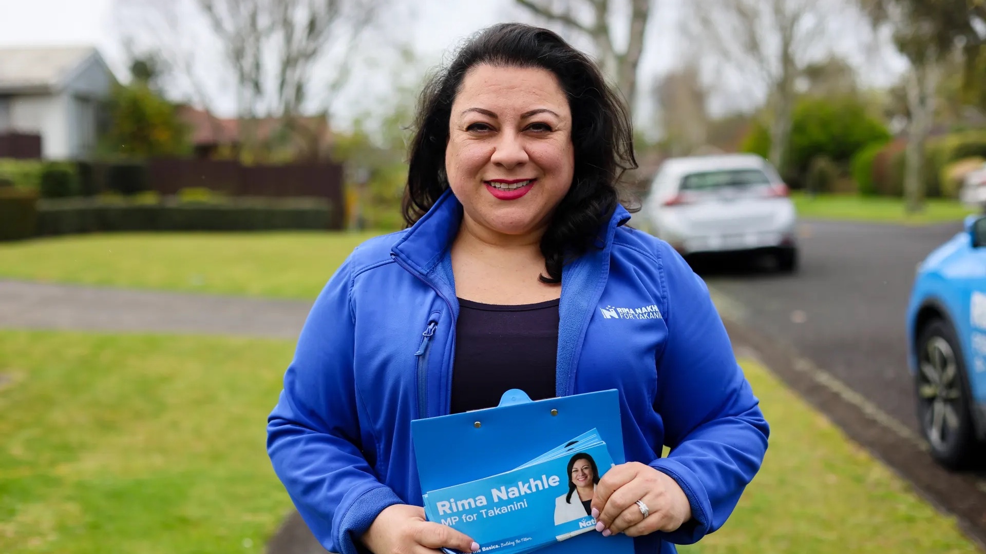 Rima Nakhle is the National Party candidate for the Takanini electorate in the 2026 election. (RNZ/Blessen Tom)