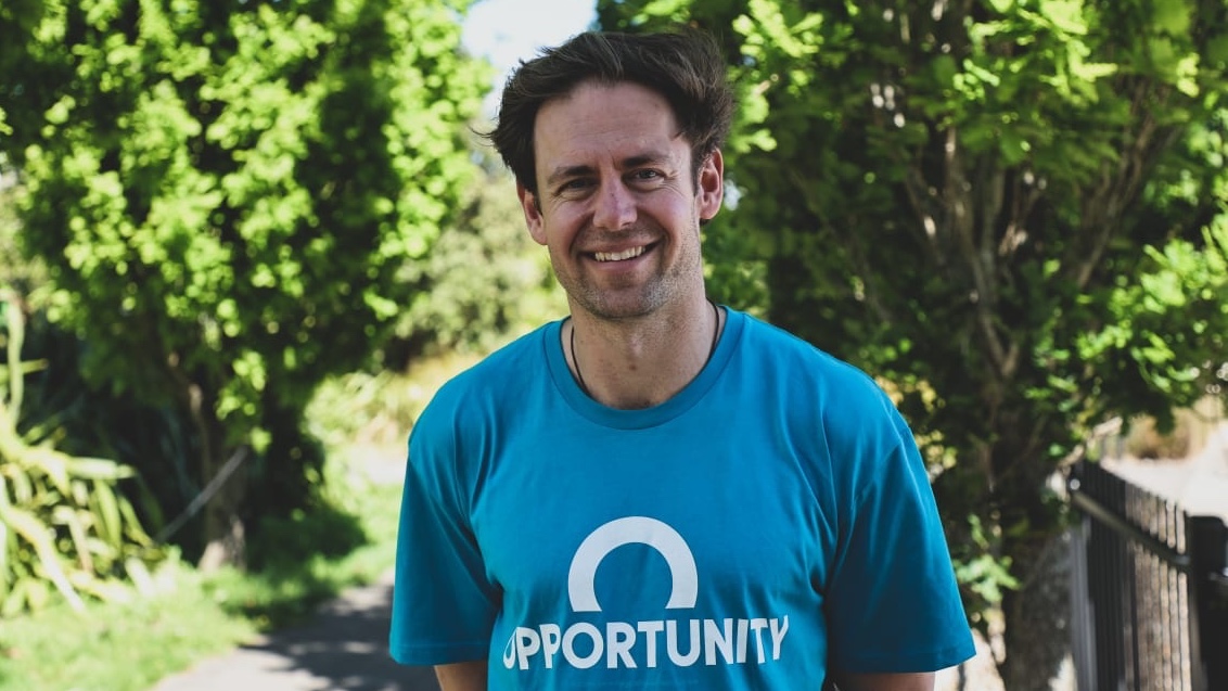 Tim Dorrian is the digital campaign manager for the Opportunity Party. (RNZ/Blessen Tom)