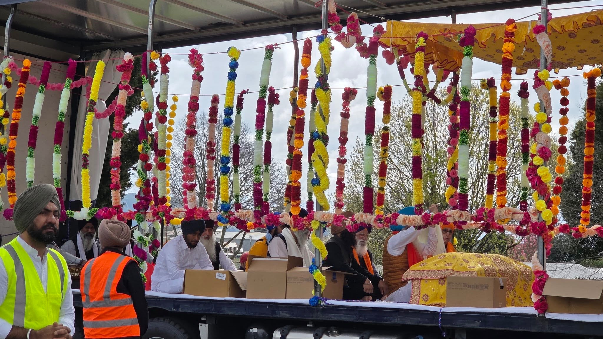 The procession in Te Puke involved a road show. (Supplied photo)