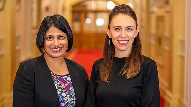 With former prime minister Jacinda Ardern. (Supplied photo)