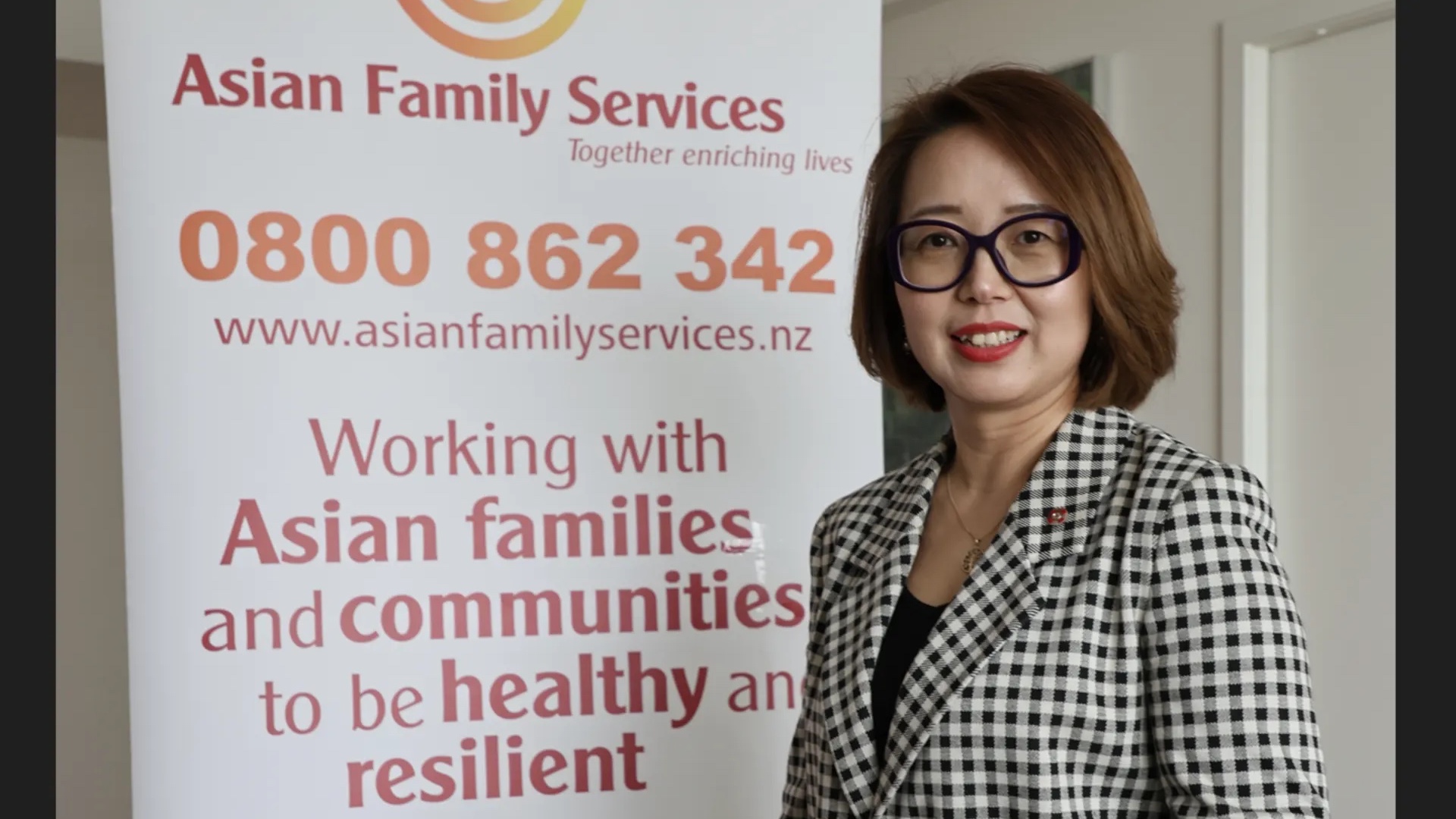 Kelly Feng, chief executive at Asian Family Services. (RNZ/Liu Chen)