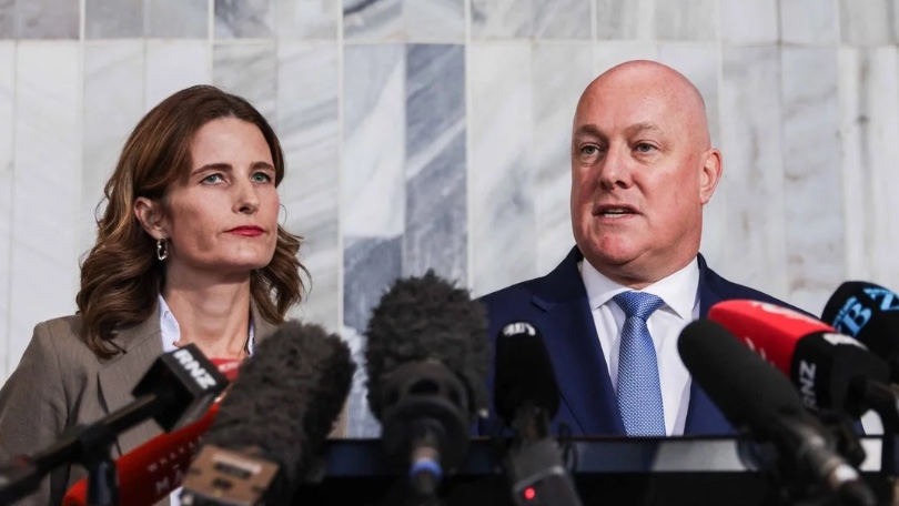 Finance minister Nicola Willis and prime minister Christopher Luxon.
