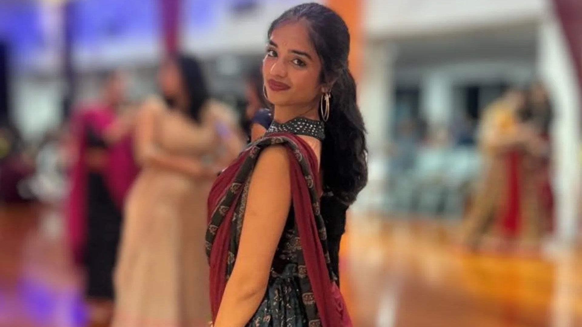 Divya Simone Karippail attended a bhajan clubbing event in Auckland in June. (Supplied photo)