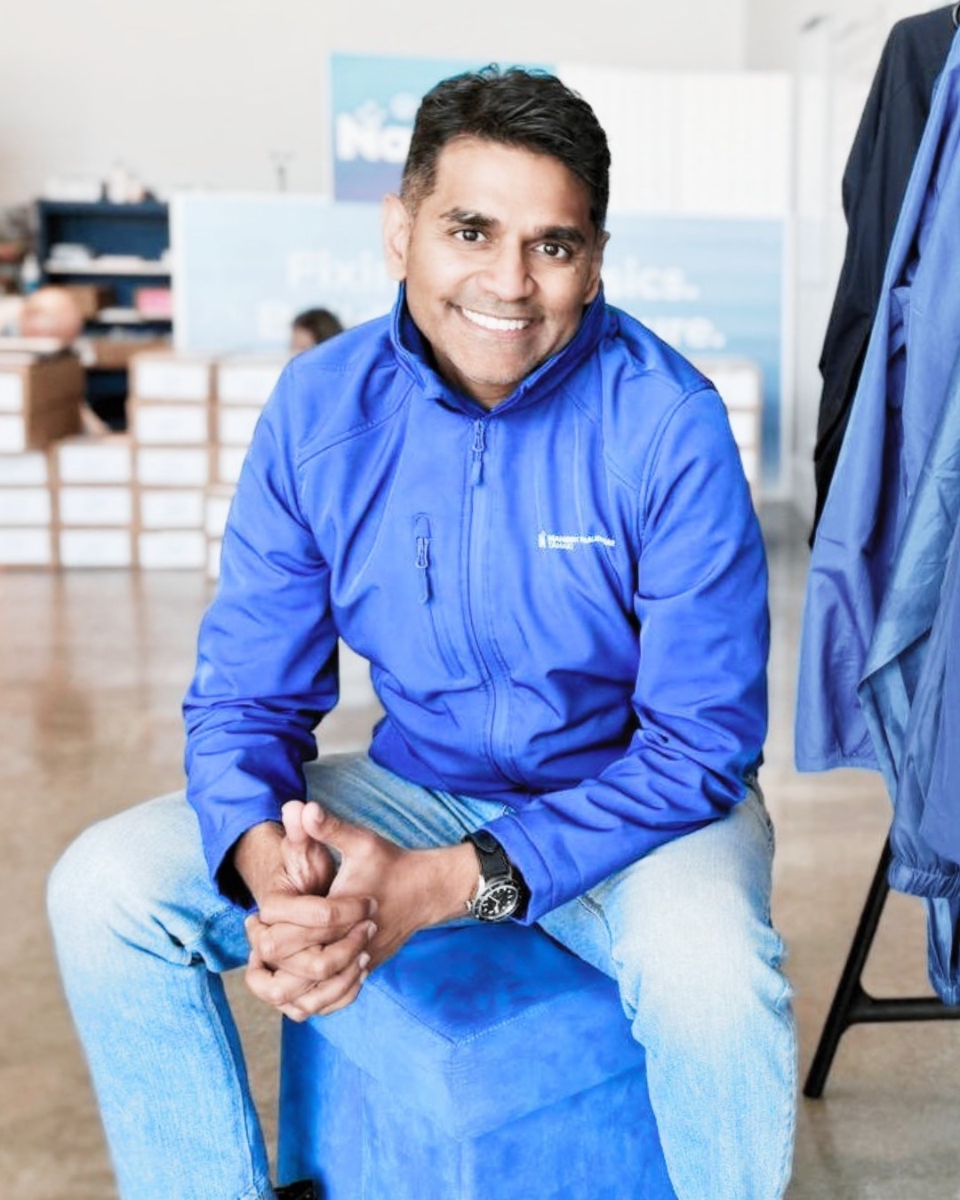 Muralidhar at his election office in St Heliers, Auckland. (Ravi Bajpai)