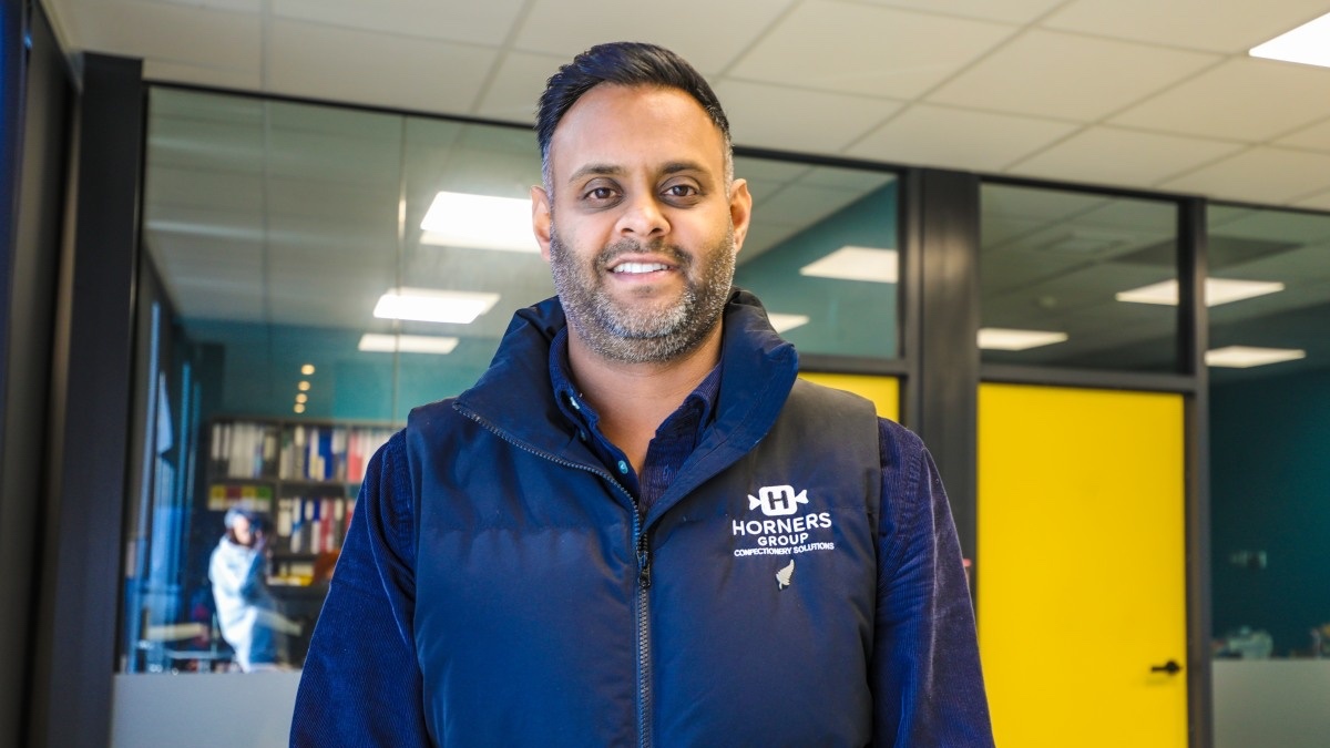 Raj Bhikha has taken over leadership at Horners Confectionary from his father, Dhiru, who bought the business in 1984. (RNZ/Marika Khabazi)